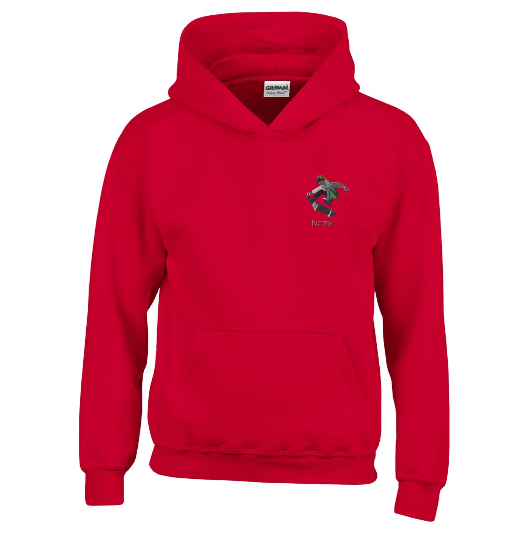 Personalisierte Kinder Hoodie Skateboarder - Cooles Design für Kids