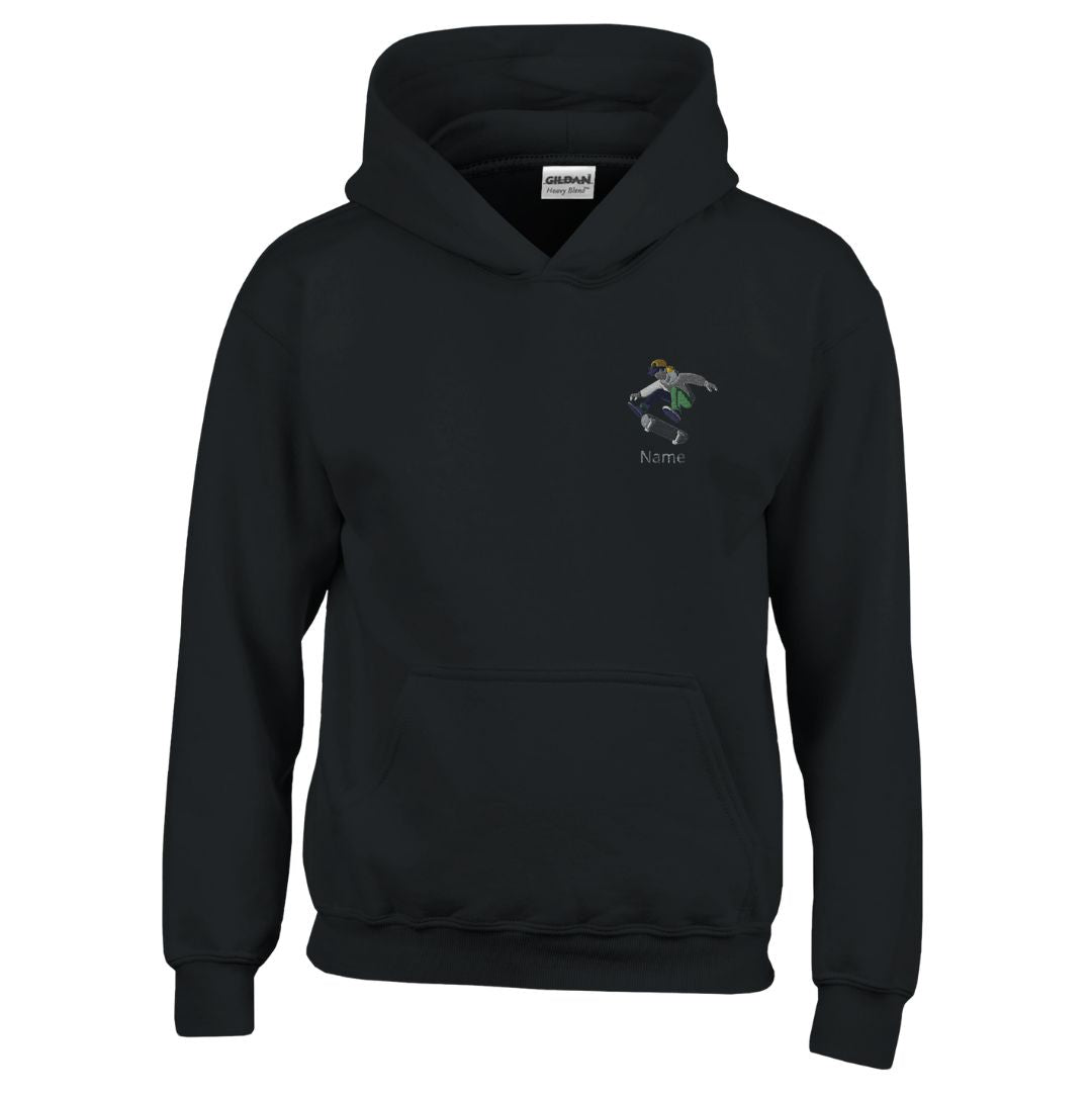 Personalisierte Kinder Hoodie Skateboarder - Cooles Design für Kids