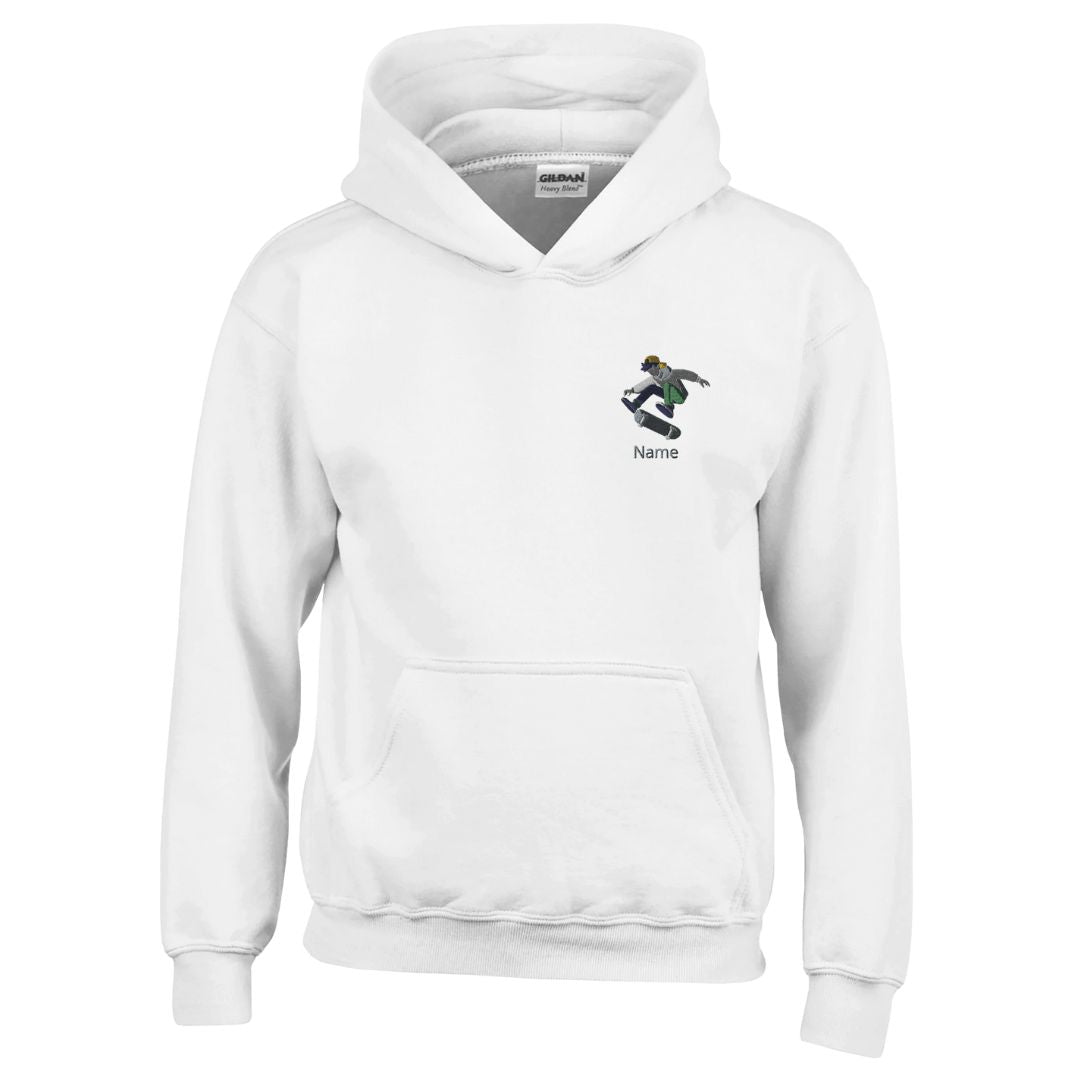 Personalisierte Kinder Hoodie Skateboarder - Cooles Design für Kids