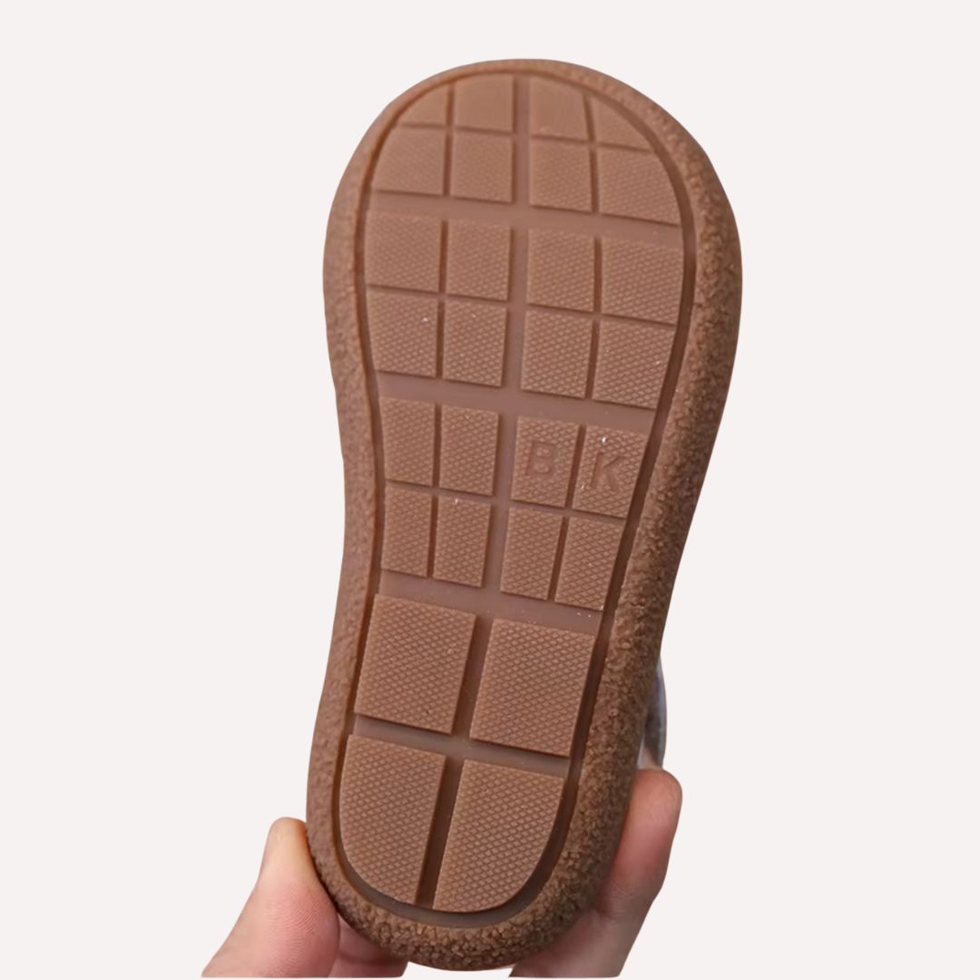Kinder Softleder-Sandalen – Rosa Häschen oder Brauner Bär