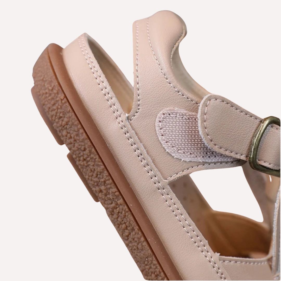 Kinder Softleder-Sandalen – Rosa Häschen oder Brauner Bär