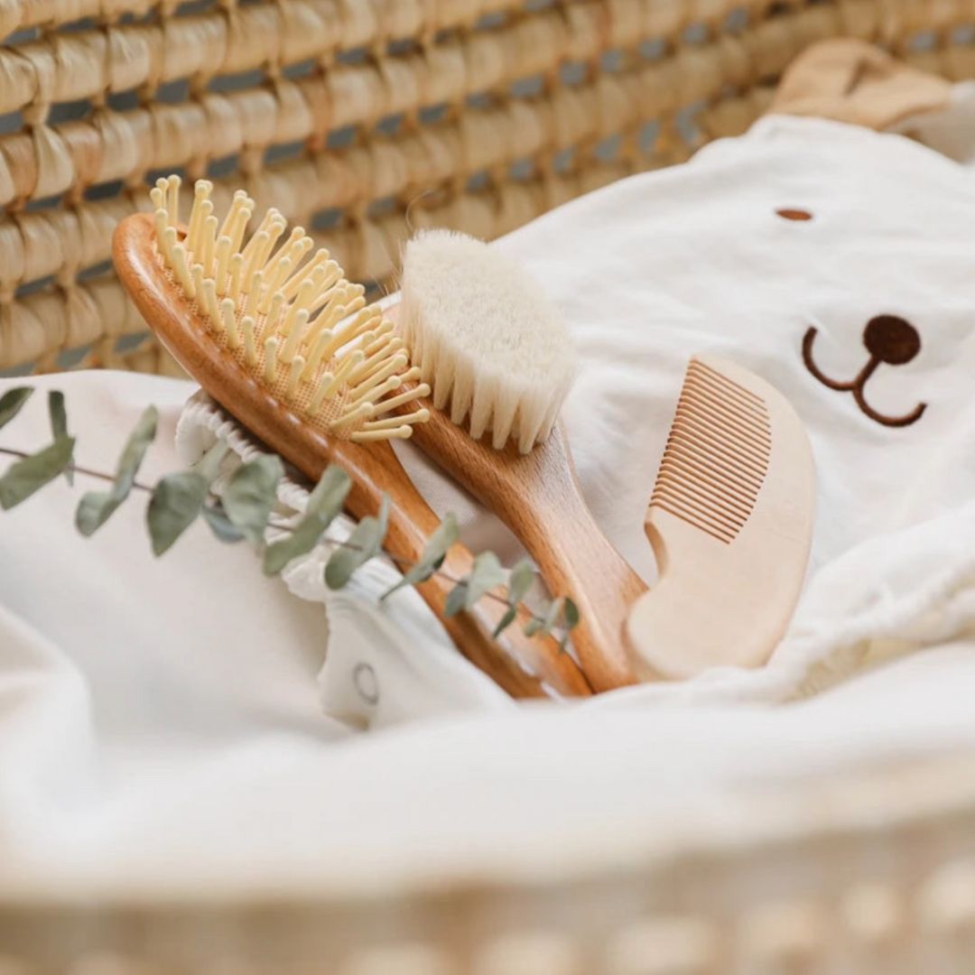 Personalisierbares Baby-Haarkamm Set ohne Gravur