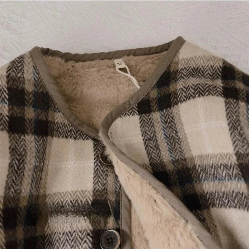 Übergangsjacke mit Teddyfell