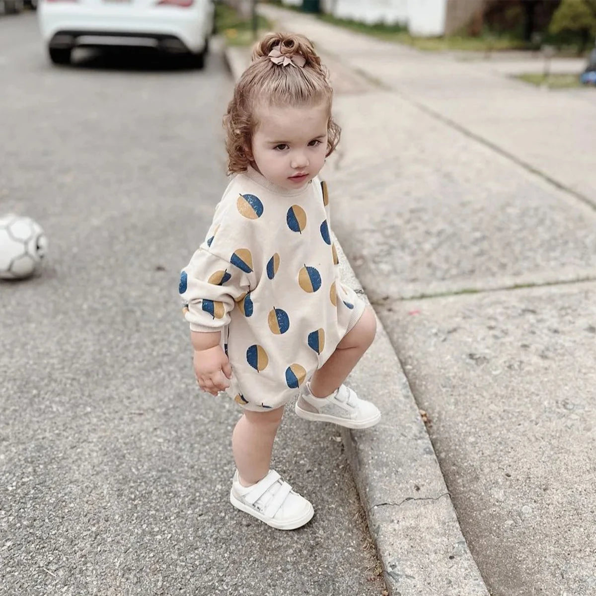 Baby Strampler mit Ballon-Muster