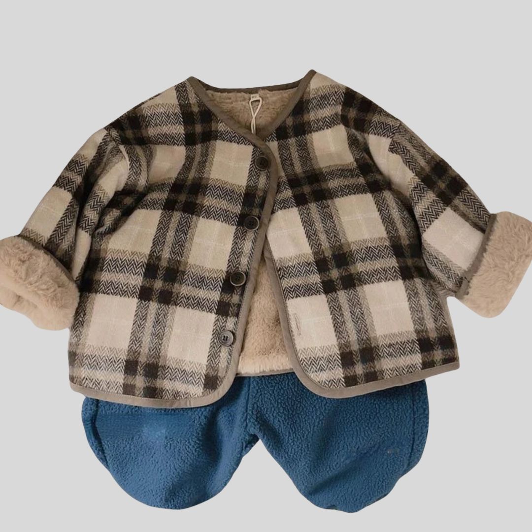 Übergangsjacke mit Teddyfell