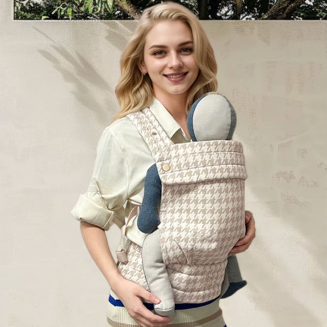 Babytrage Kleinkindtrage ergonomisch aus Baumwolle Kariert