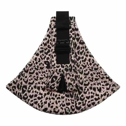 Baby Front und Hüfttrage – Rückenschonend in pink Leopard