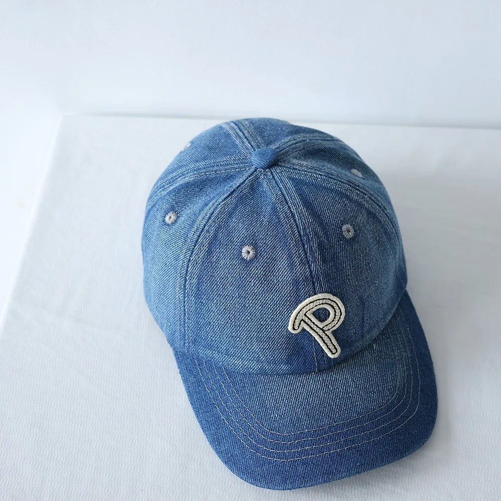 Denim Baseball Kappe für Mädchen und Junge in dunkel blau
