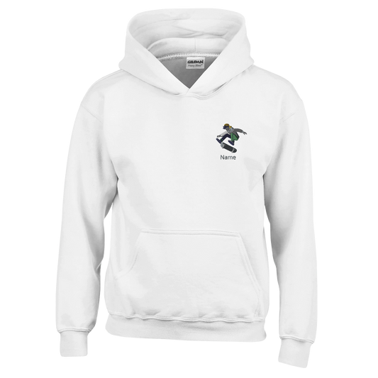 Kinder Hoodie Skateboarder - Rückansicht zeigt hochwertige Verarbeitung und Passform