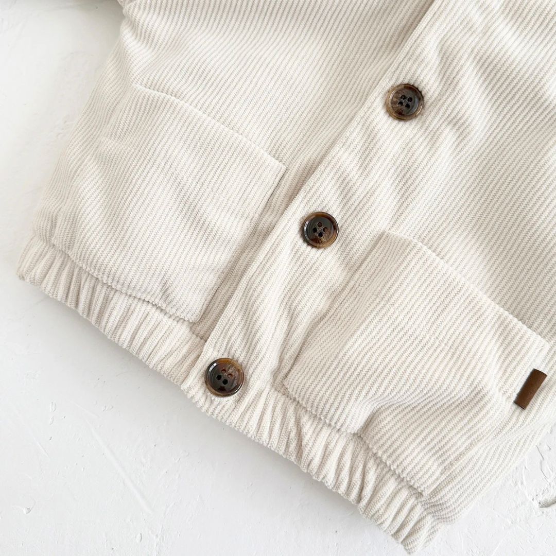 Kinderjacke mit Teddyfellfutter Knopfe