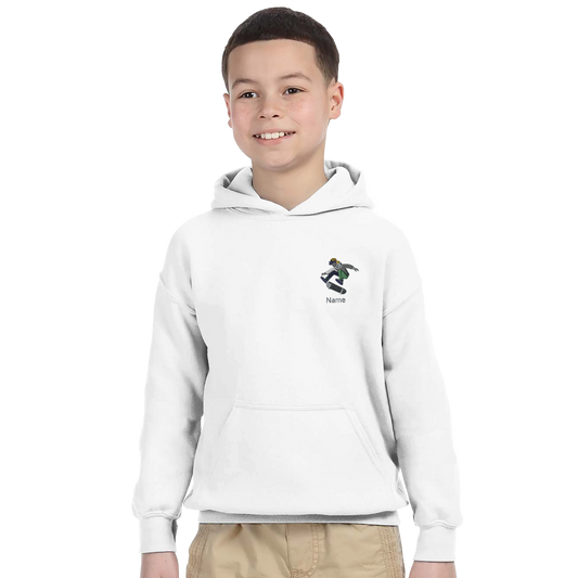 Personalisierte Kinder Hoodie Skateboarder Design