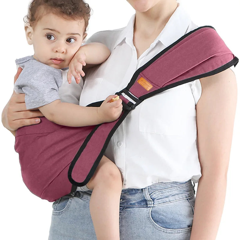Babytrage ergonomisch aus Baumwolle in bordo