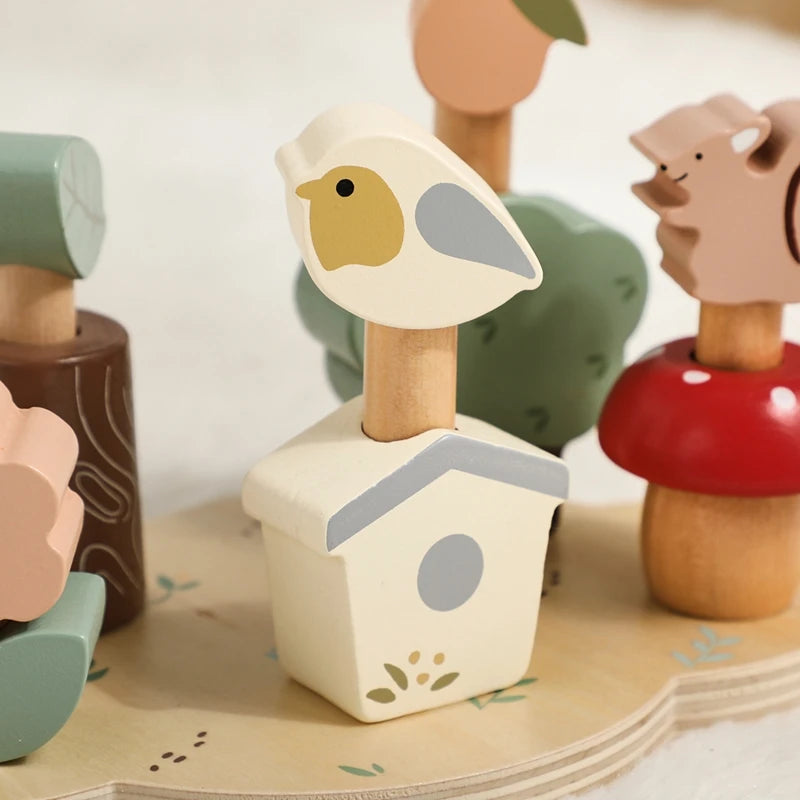 Montessori Hüpfspielzeug "Waldtiere"