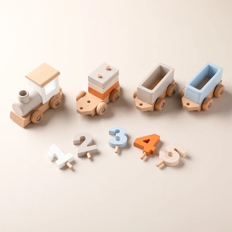 Holzspielzug - Montessori Lernspielzeug