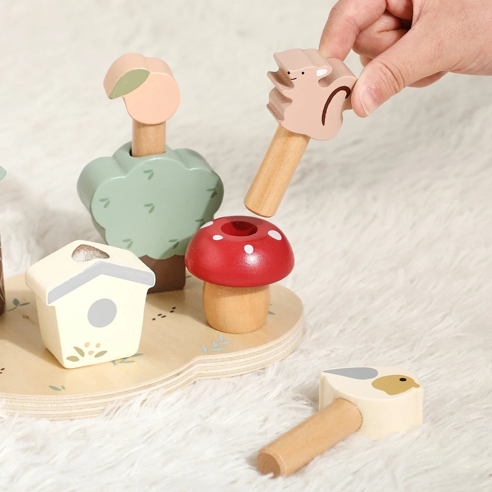 Montessori Hüpfspielzeug "Waldtiere"