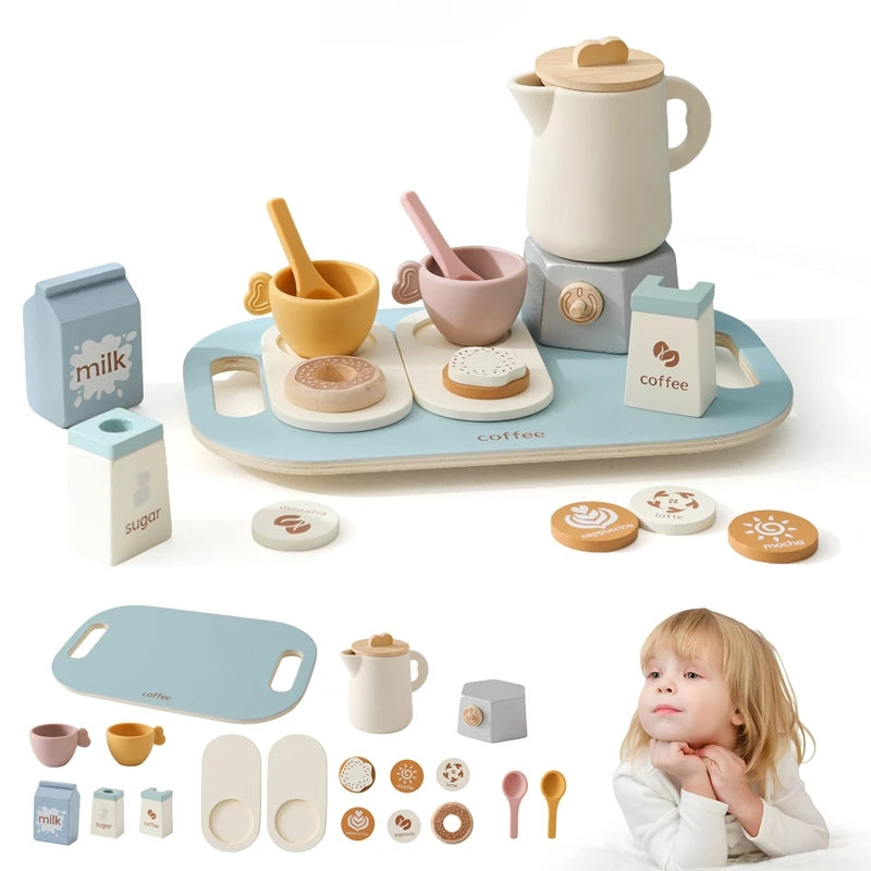 Holz Kaffeeset für Kinder – Nachhaltiges Rollenspielvergnügen