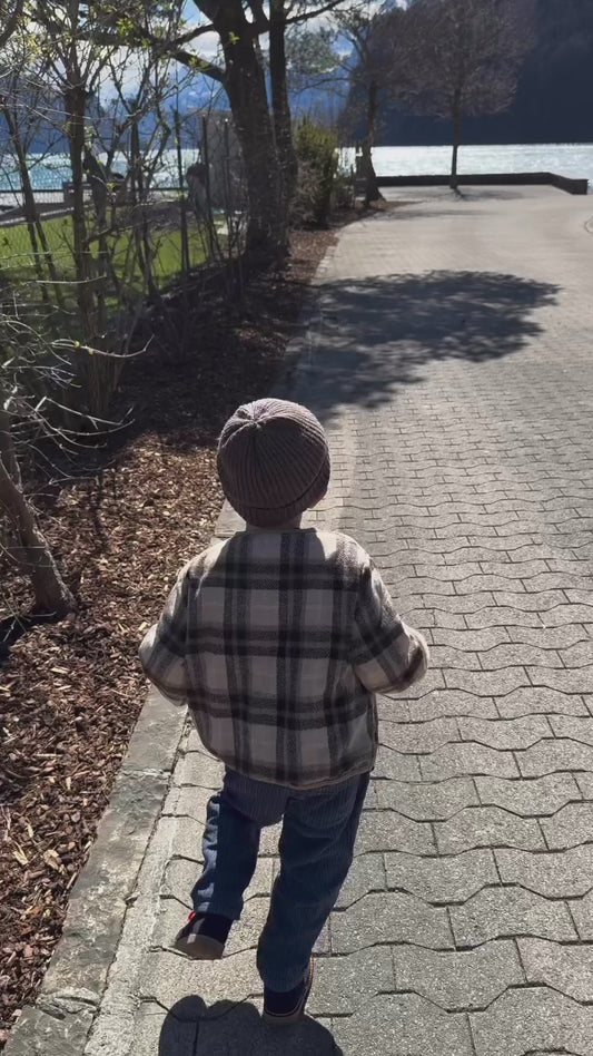 Übergangsjacke mit Teddyfell